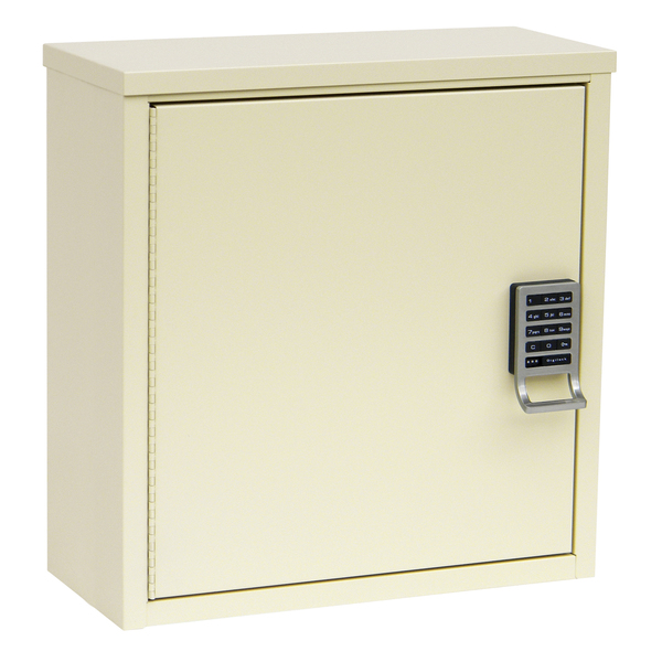 Omnimed Patient Security Cabinet with Programmable E-Lock, 8", Beige 291601-BG